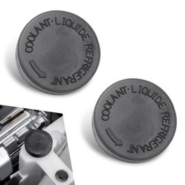 dawfall 2 PCS Car Engine Cooling Water Reservoir Cap, 1.49" x 0.43" Dust-proof Sealed Deputy Kettle Cover, Original Replacement OEM #21712-79900, Compatible with Nissan Mazda Infiniti Venucia (Black)