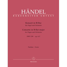 Georg Friedrich Händel-Organ Concerto Op4-2 Full Score-Orchestra