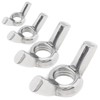 DiGiYes 50PCS 1/4"-20 Wing Nuts, 304 Stainless Steel Parts Hand