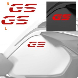 2 Aufkleber kompatibel mit Tankseiten Motorrad R 1200 1250 GS Adventure LC (reflektierendes Rot)