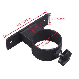 VANROUG Parasol Clamp Bracket, Patio Umbrella Holder, Outdoor Clamp Bracket for Deck, Railing, Fence, Balcony or Courtyard (Pack of 3, Black)