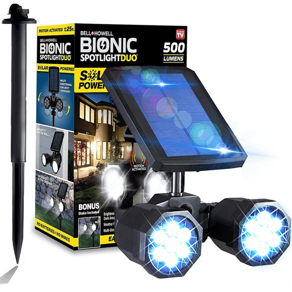 Bell+Howell Bell+Howell Bionic Duo Spotlight: Solar Outdoor Lights with Motion