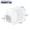 Cestluck Mini-Split Line Set Cover Parts: Duct End 3" Line