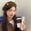 CSILOVEE Women's Beret Hat Autumn Winter Painter Hat Hat Donald