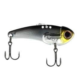 Berkley ThinFisher Fishing Lure, Black Silver, 1/2 oz, Upgraded Cosmetics, Integrated Rattle Chamber, 3 Pull Points with Quick Change Snap, Custom Fusion19 Trebles