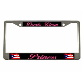 Puerto Rican Princess Puerto Rico License Plate Frame/Car Accessories Car Tag Holder