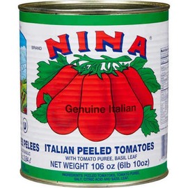 Nina Peeled Tomatoes -106oz Can