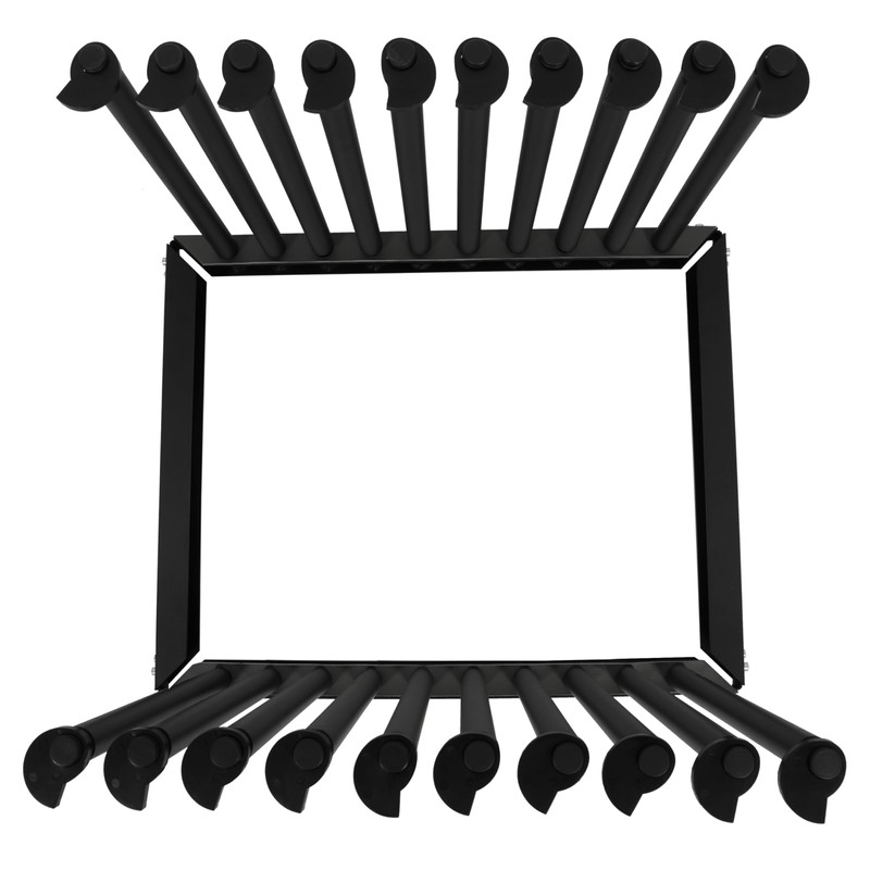 HECASA 9-Lite Windshield Rack Truck Bed Windshield Protection-Mobile 9 Slot
