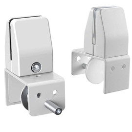 SEM04 Clamp-on Bracket to mount CoughGuard Panel onto Existing Framed Privacy Screens in White