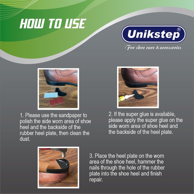 UNIKSTEP 8 Pairs (16 Pieces) Worn Repair Patches On One