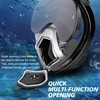 Xyuee Devilfish Full Face Snorkel Mask Adults Black L, Dry