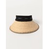 Beams Golf 2023SS Women's Bow Raffia Visor, Black