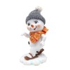 Snow Children with Hat and Scarf in Red/Grey with Skis,