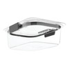 Rubbermaid Brilliance Food Storage Container, Medium, 3.2 Cup, Clear 1991156