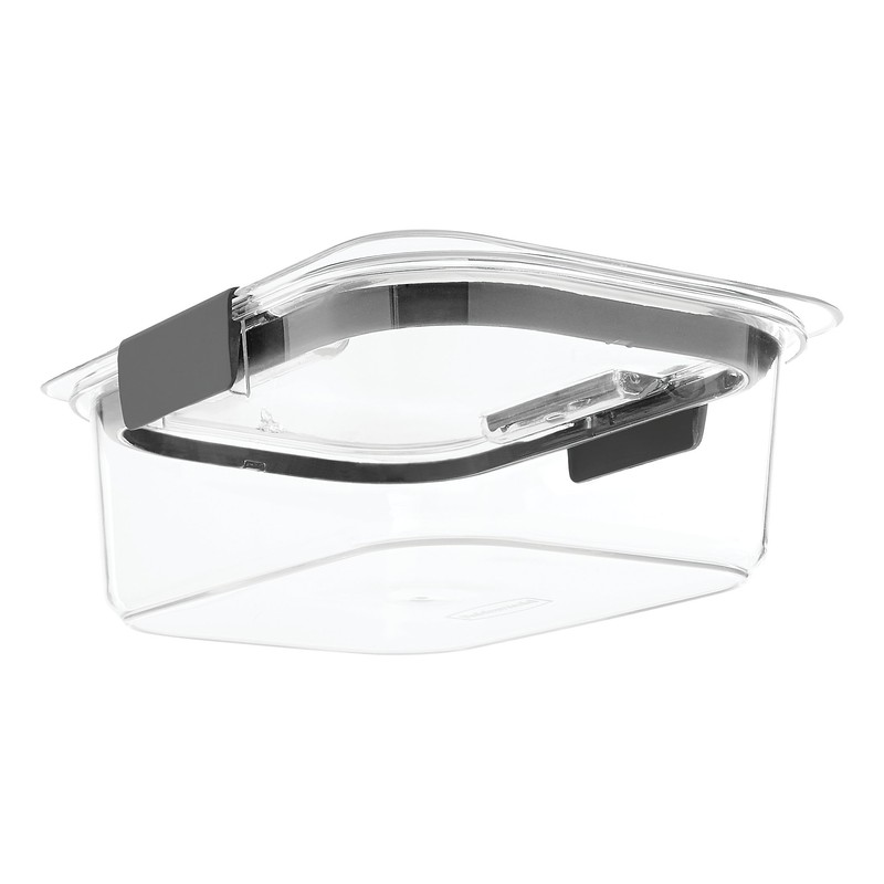 Rubbermaid Brilliance Food Storage Container, Medium, 3.2 Cup, Clear 1991156