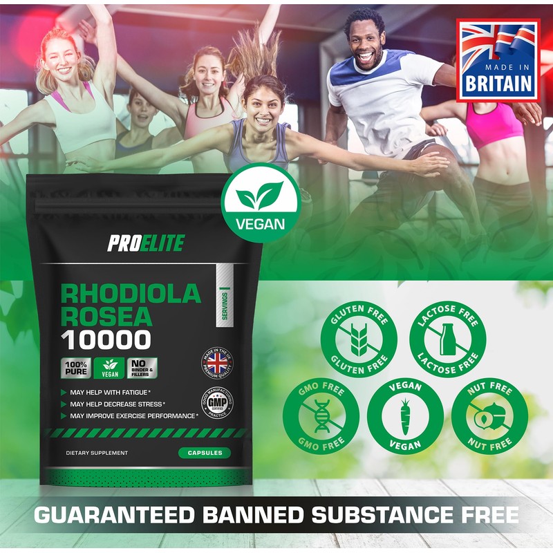 Rhodiola Rosea Extract 500mg 120 Vegan Capsules | 3% Standardised