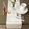 DII Velvet Collection Tabletop, Table Runner, 14x72, Cream