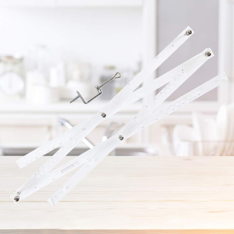 HEALLILY Angle Layout Measuring Ruler Zooming Scale Ruler Magnification Drawing