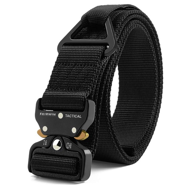 FAIRWIN Tactical Rigger Belt, 1.7 Inches Mens Nylon Webbing Utility