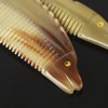 EXCEART Ox Horn Hair Comb, Fine Tooth Comb, Fish Shape,