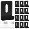 SiliFine 12 Pcs Metal Mirror Clips Holder Wide Channel Mirror