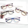 STASTEND 4 Pack Progressive Multifocus Reading Glasses Blue Light Blocking