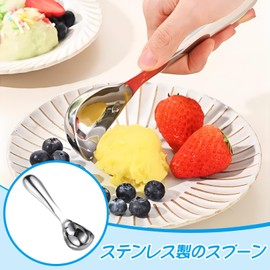 RICISUNG Ice Cream Scoop, Ice Cream Disher, Stainless Steel, Ice Cream Spoon, Ice Cream Scooper, Clean, Convenient, Durable, Corrosion Resistant, Dishwasher Safe, Multi-functional, For Restaurants,