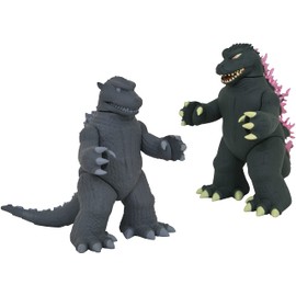 Diamond Select Toys Godzilla 1954 & Godzilla 1999 Vinimate Two-Pack, Multicolor