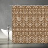 ABONAN Black White Boho Shower Curtain Black White Geometric Modern