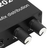 Stereo Mixer Audio Distributor 2 Input 2 Output 3.5mm Jack