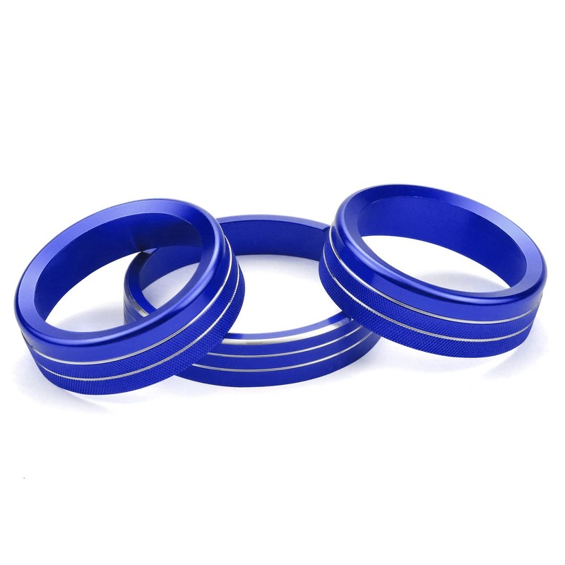 Dash Knobs Trim Ring Compatible with 2015-2021 Ford Mustang Volume