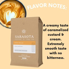 Whole Bean Coffee | Creme Brulee Medium Roast | Low Acid | Mold Free | Bulk | Gourmet Flavored | Highest Rated Arabica | 5lb Bag