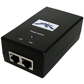 Ubiquiti Networks POE-48-24W-G PoE Adapter, 48VDC/0.5A, GigE
