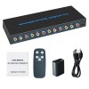 Universal New 4 In 3 Out AV Switch RCA Switcher