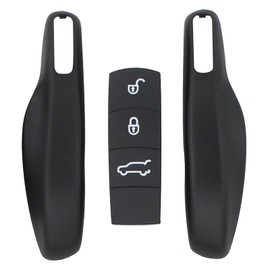 Remote Control Key Rubber Pad Key Keypad Car Key Remote Control Cover Key Case Key Shell Black for Panamera 970 Cayenne 92A 718 Cayman 987 Box-ster 981 911 Ma-Can