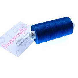 Coats Moon Sewing Thread Spun Polyester 1000m in Royal Blue