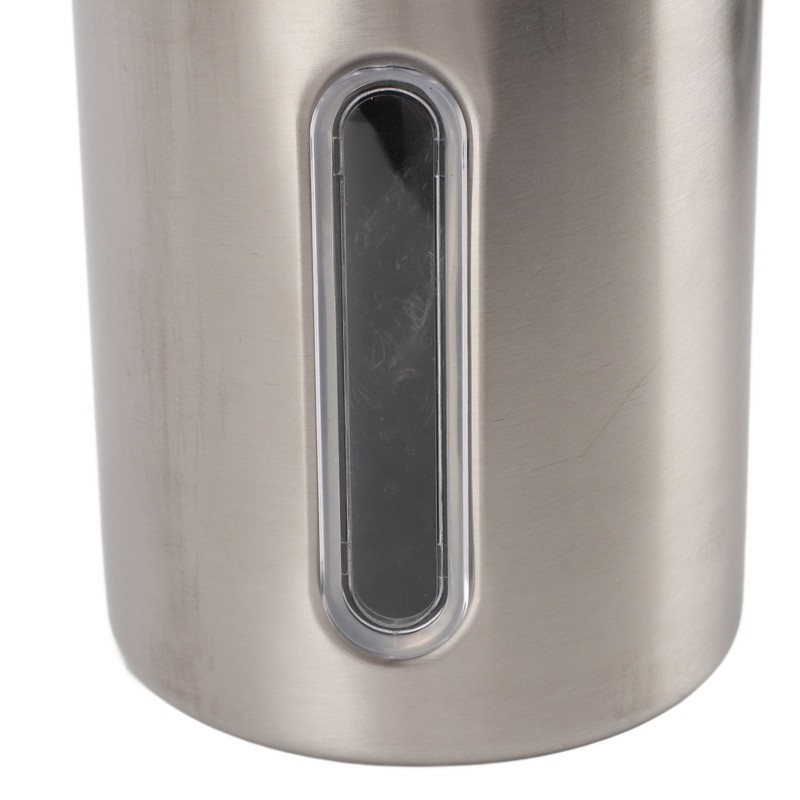 Coffee Canister 1800ml 304 Stainless Steel Window Design One Way