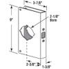 Prime-Line U 9547 Brass Lock and Door Reinforcement Plate for