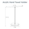 Clear Acrylic Hand Towel Holder Stand, T-Shape Free-Standing Towel Rack