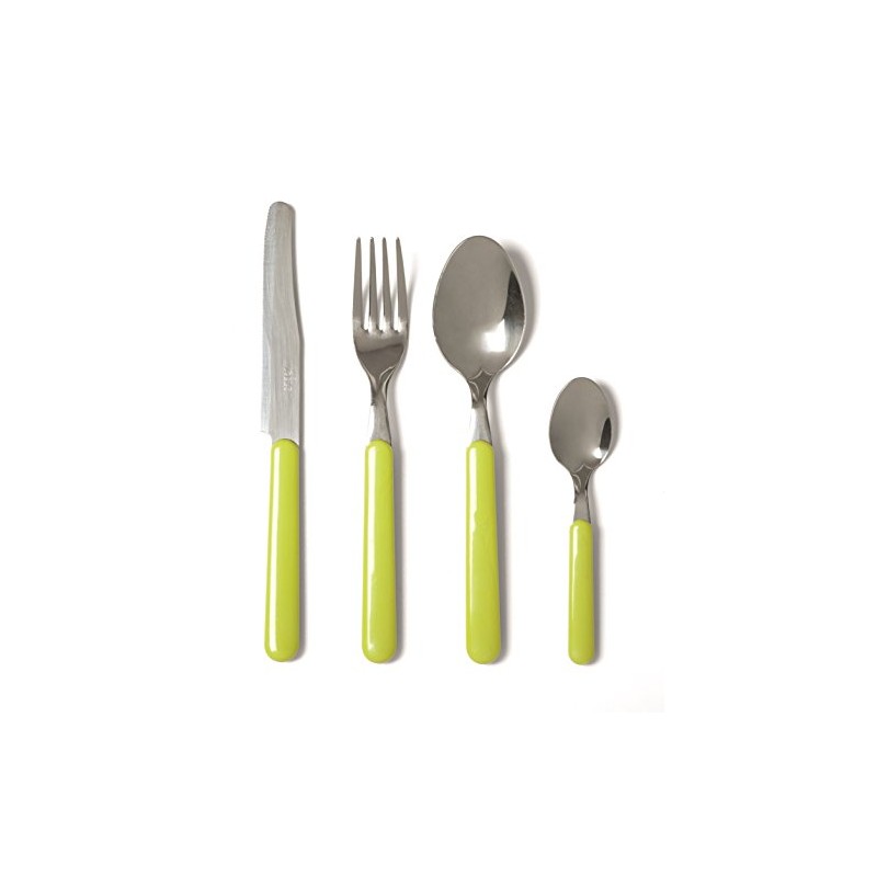 Color Life Cutlery 24 Pieces Fashion Green
