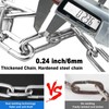 Chain Lock, Heavy Duty Anti-Theft Chain Lock, 2.72 Ft Security