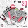 20 Pieces Home Tool Set, Basics Household Tool Kit with