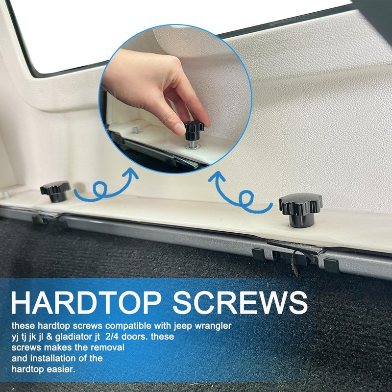 Hardtop Screw Bolt for Jeep Wrangler Hard Top Bolts Hardtop