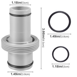Hose Connector 32 mm to 38 mm, Pool Hose Connector 32 to 38, Pool Connection Set for Pool Hoses, Pool Hose Adapter 38 mm to 32 mm, Pool Hose Connector