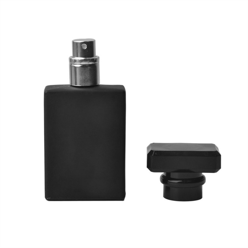 Enslz 30ML Portable Transparent Glass Perfume Empty Bottle Refillable Atomizer