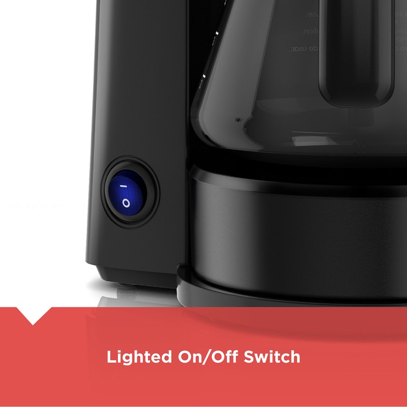 BLACK+DECKER CM0755BZ 4-in-1 5-Cup* Station Coffeemaker, Black, 5 Cup