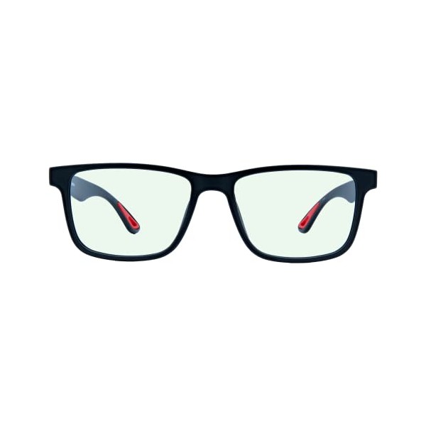 Gamer Advantage Nahezu klare Blaulichtblockierende Gaming-Brille, nur klinisch bewÃ¤hrte Brillen, um die Belastung der Augen zu reduzieren (99%) und Melatonin (96%) zu erhÃ¶hen, Inferno, Gamer Advantage