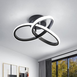Goeco LED Ceiling Light, LED Ceiling Light Modern Ceiling 22W 2000LM, Ceiling Lamp for Corridors Balconies Stairwells, 6000K Cool White Light, Diameter 24cm