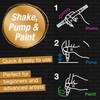 Faber-Castell Shake & Paint Markers: Metallic - 6 Count Dual