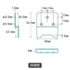 Wall Beauty P-4H3h P-4 Wall Mounting Hook, Mount with Stapler,